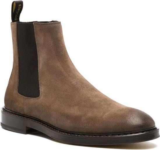Doucal's slip-on suede ankle boots Brown