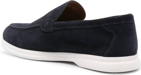 Doucal's slip-on suede loafers Blue