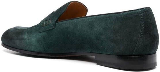 Doucal's slip-on suede loafers Green