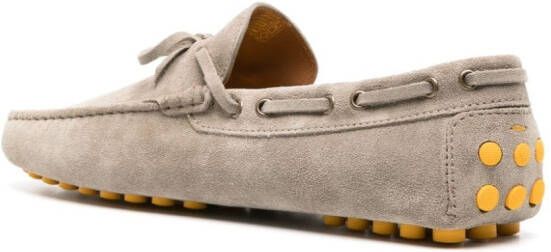 Doucal's suede boat shoes Neutrals