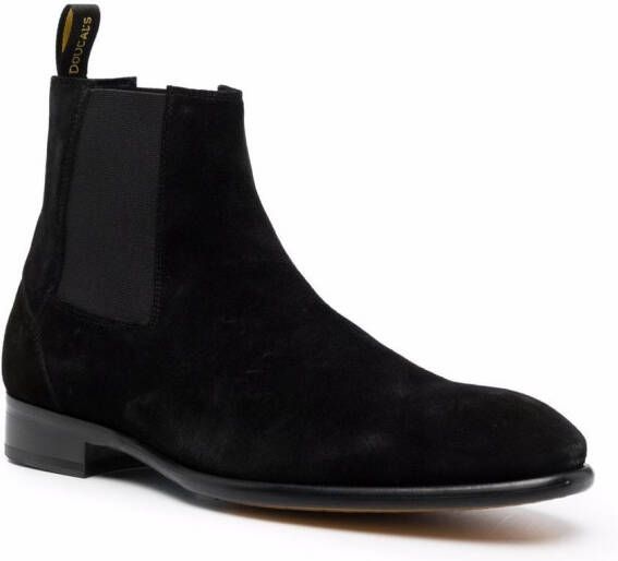 Doucal's suede Chelsea boots Black