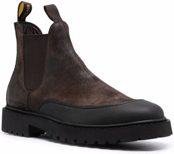Doucal's suede Chelsea boots Brown