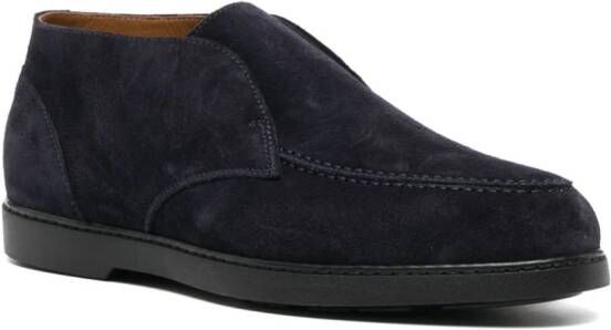 Doucal's suede chukka ankle boot Blue