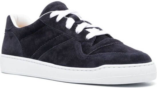 Doucal's suede lace-up sneakers Blue