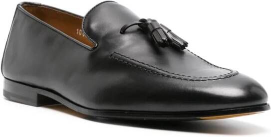 Doucal's tassel-detail leather loafers Black