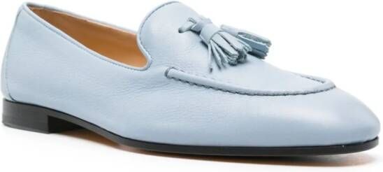 Doucal's tassel-detail leather loafers Blue
