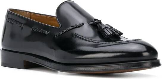 Doucal's tassel detail loafers Black