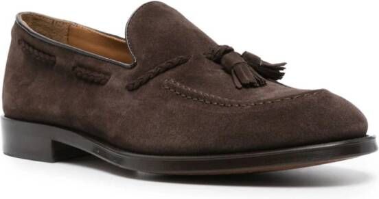 Doucal's tassel-embellished loafers Brown