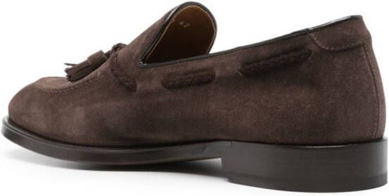 Doucal's tassel-embellished loafers Brown