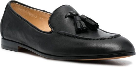 Doucal's tassel leather loafers Black
