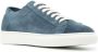 Doucal's two-tone low-top suede sneakers Blue - Thumbnail 2