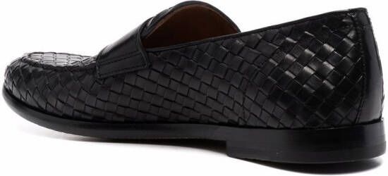 Doucal's woven-detail loafers Black