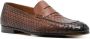 Doucal's woven leather penny loafers Brown - Thumbnail 2