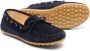 Douuod Kids slip-on suede loafers Blue - Thumbnail 2