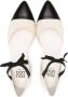 Douuod Kids two-tone leather ballerina shoes Neutrals - Thumbnail 3