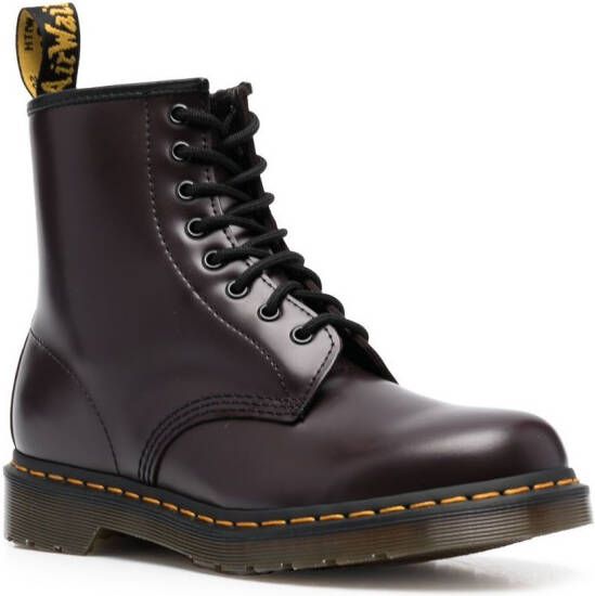 Dr. Martens 1460 lace-up leather boots Red