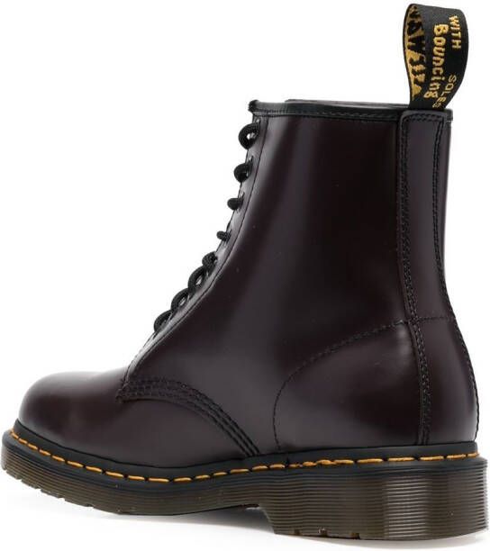 Dr. Martens 1460 lace-up leather boots Red