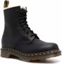 Dr. Martens 1460 Serena faux shearling-lined ankle boots Black - Thumbnail 2