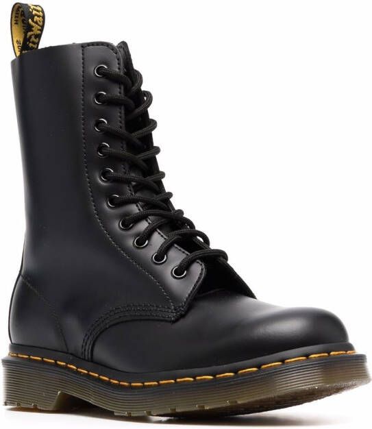 Dr. Martens 1490 lace-up combat boots Black