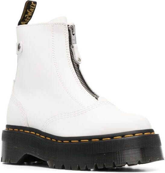 Dr. Martens 45mm zip-front chunky boots White