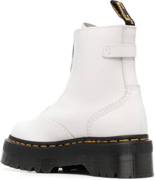 Dr. Martens 45mm zip-front chunky boots White