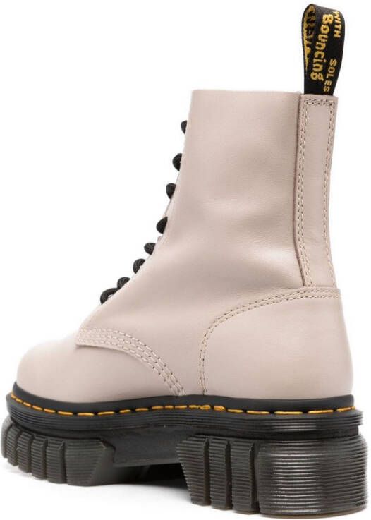 Dr. Martens Audrick 8-Eyeye Lux leather ankle boots Neutrals