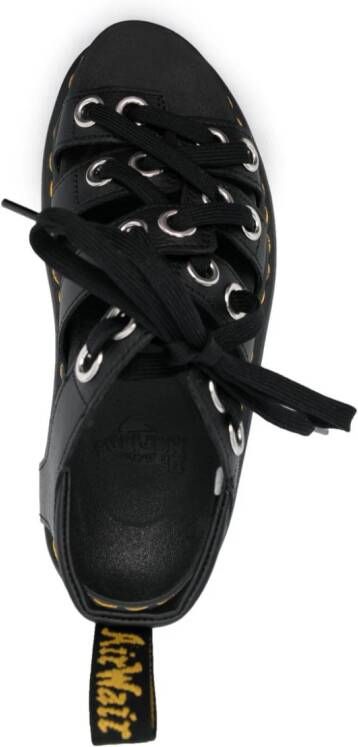 Dr. Martens Blaire 50mm lace-up leather sandals Black