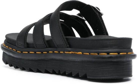 Dr. Martens buckle-embellished platform sandals Black