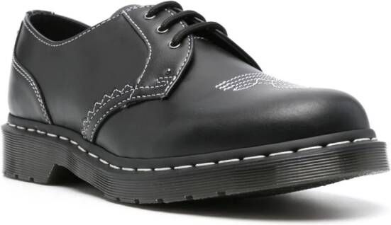 Dr. Martens contrast-stitching leather derby shoes Black