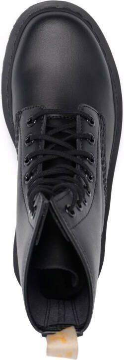 Dr. Martens faux leather lace-up ankle boots Black