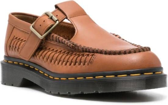 Dr. Martens interwoven-detail leather loafers Brown