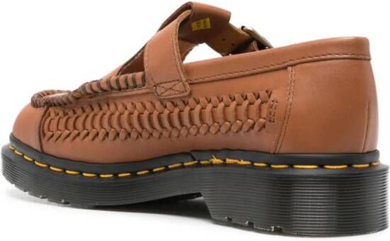 Dr. Martens interwoven-detail leather loafers Brown