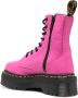 Dr. Martens Jadon leather platform ankle boots Pink - Thumbnail 3