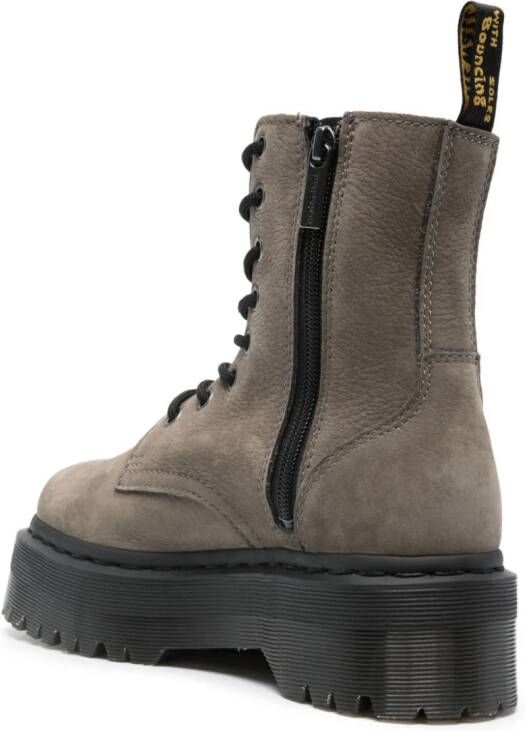 Dr. Martens Jadon leather platform boots Grey