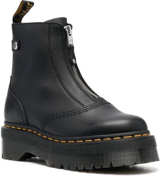 Dr. Martens Jetta zip-up platform boots Black