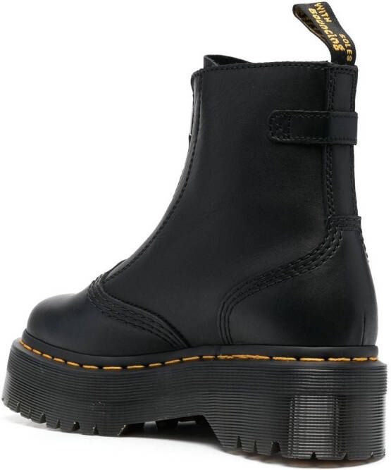 Dr. Martens Jetta zip-up platform boots Black