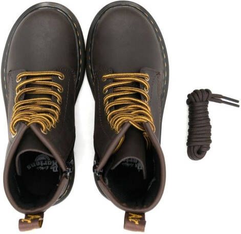 Dr. Martens Kids 1460 leather lace-up boots Brown