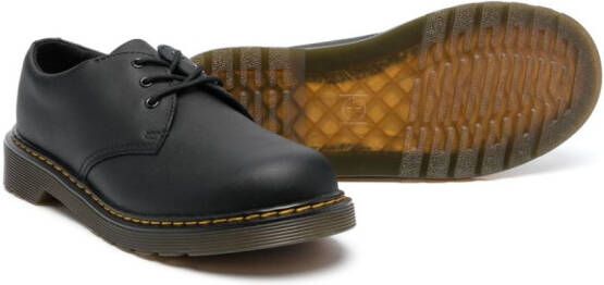 Dr. Martens Kids 1461 leather Derby shoes Black