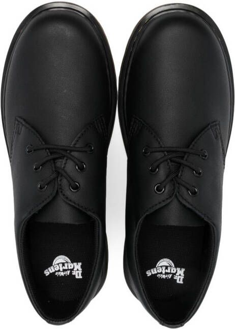 Dr. Martens Kids 1461 leather Derby shoes Black