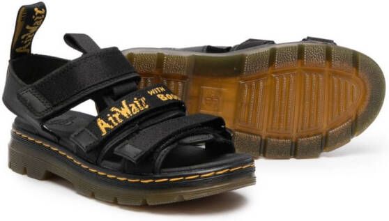 Dr. Martens Kids Callan touch-strap sandals Black