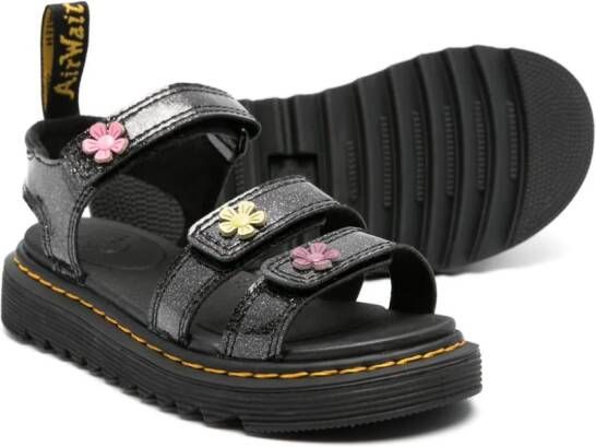 Dr. Martens Kids Klaire glitter-detail sandals Black