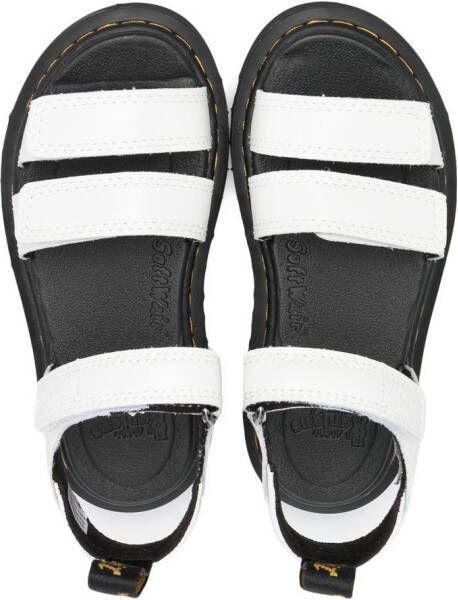 Dr. Martens Kids Klaire touch-strap sandals White