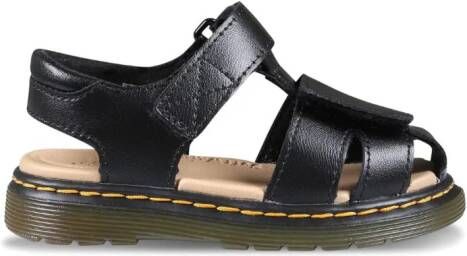 Dr. Martens Kids Moby II leather touch-strap sandals Black