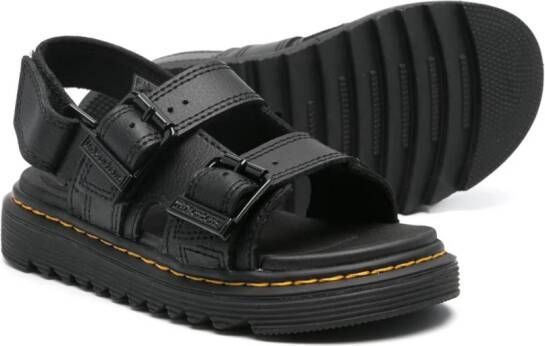 Dr. Martens Kids Varel leather sandals Black