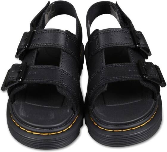 Dr. Martens Kids Varrel leather sandals Black