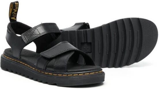 Dr. Martens Kids Vossie double-strap chunky sandals Black