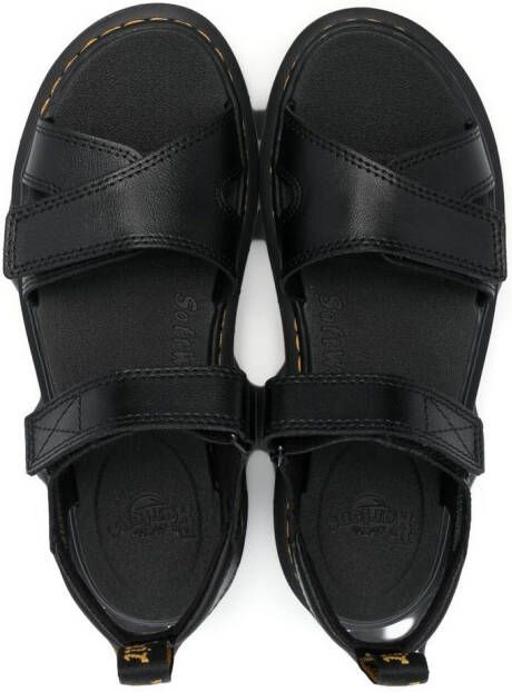 Dr. Martens Kids Vossie double-strap chunky sandals Black