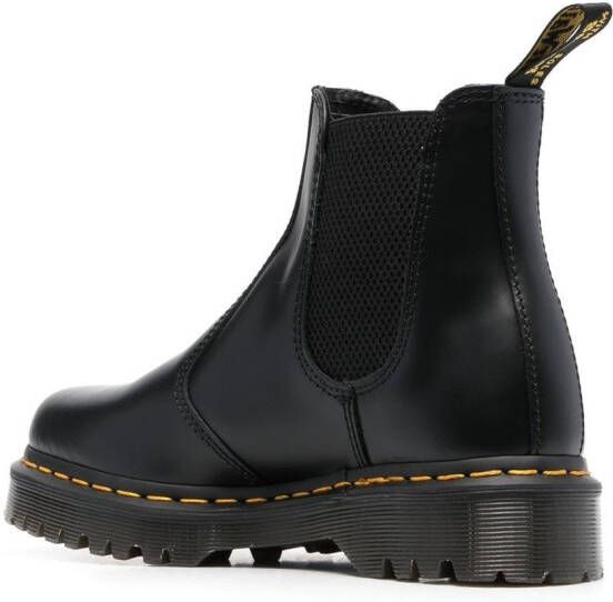 Dr. Martens leather round-toe boots Black