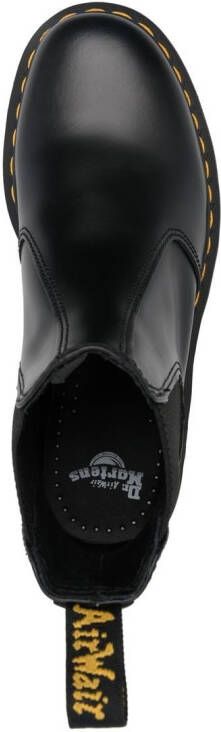 Dr. Martens leather round-toe boots Black