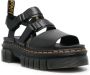Dr. Martens Ricki leather platform sandals Black - Thumbnail 2